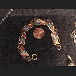 Awesome vintage enamel bracelet